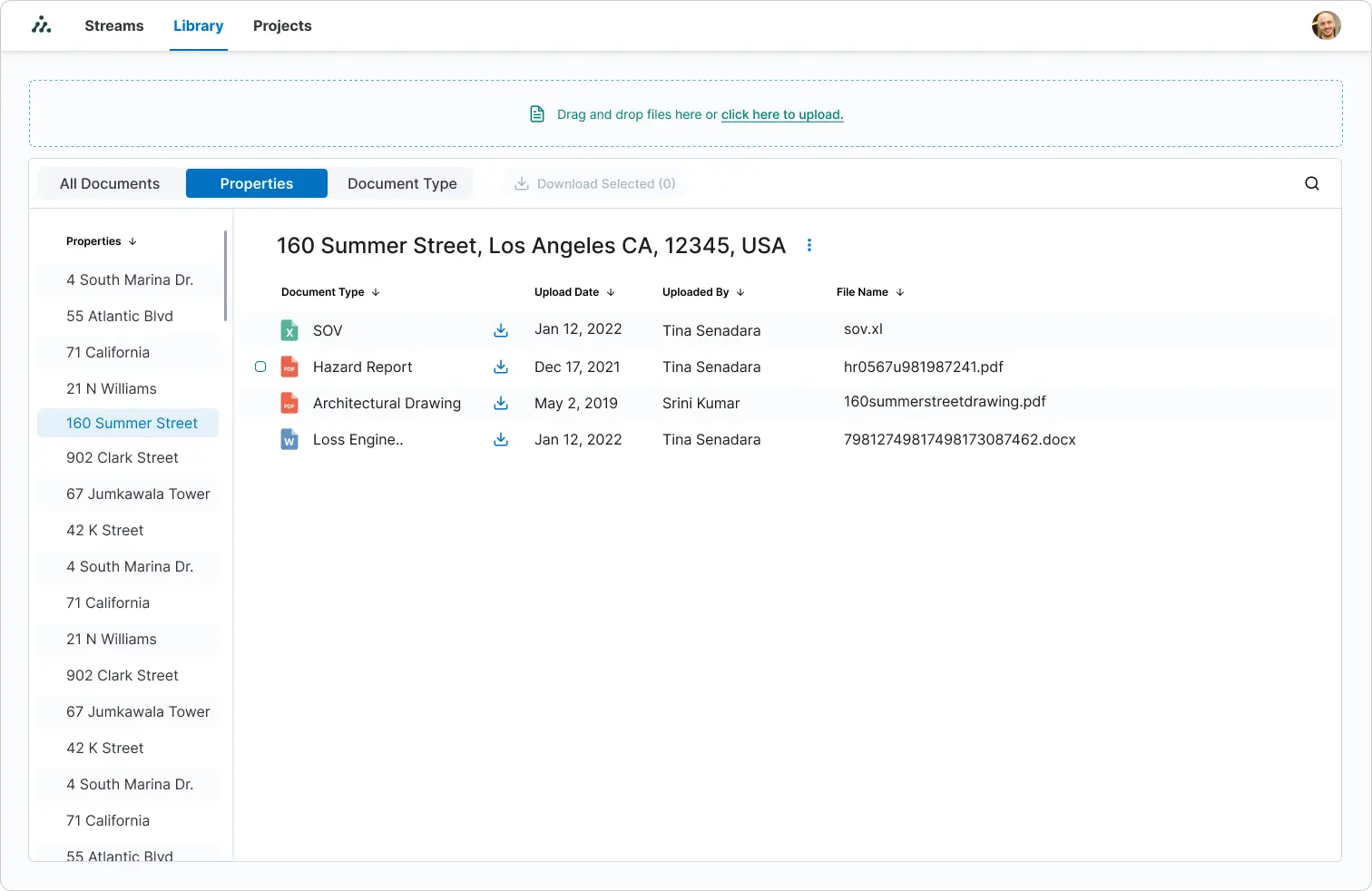 Mockup of iteration 1 of the file explorer.