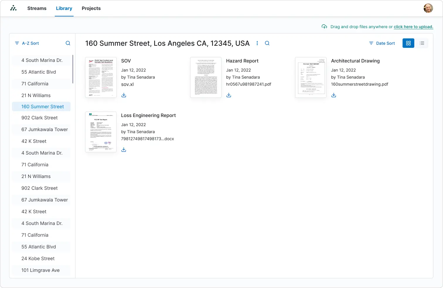 Mockup of iteration 2 of the file explorer.