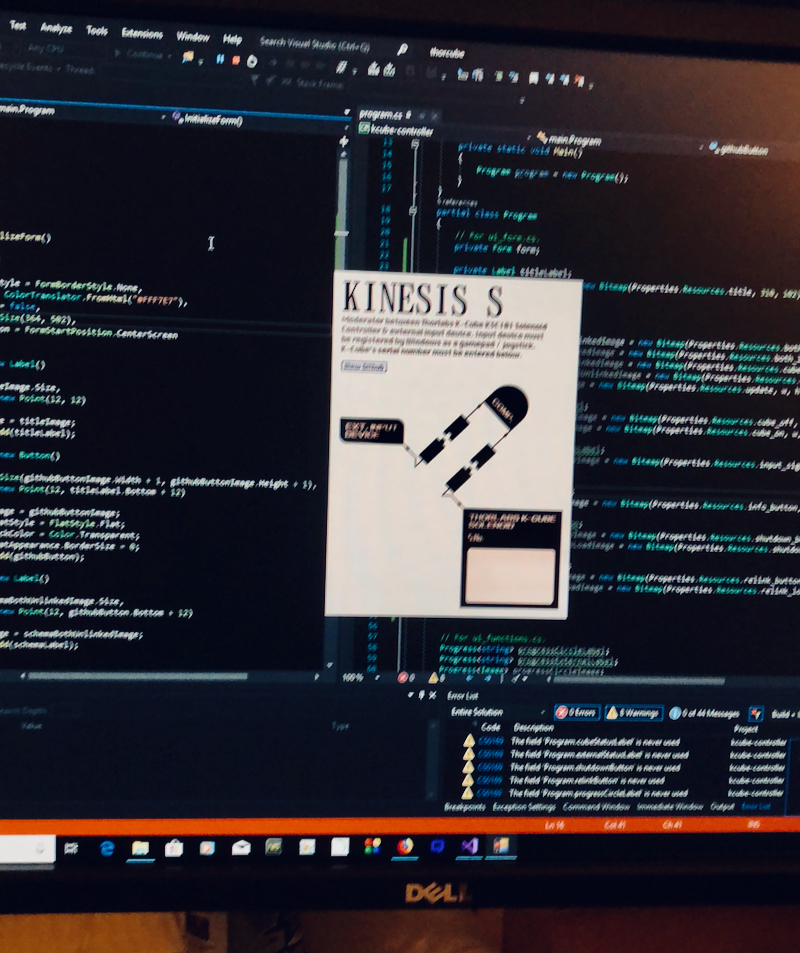 Screenshot of Kinesis S